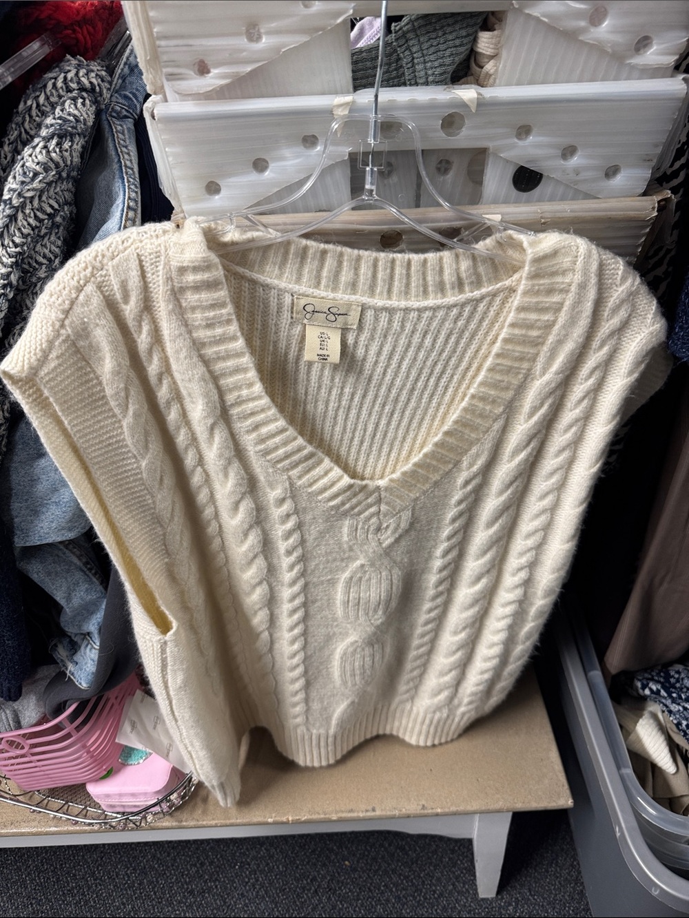 Jessica Simpson sweater vest L // 092660